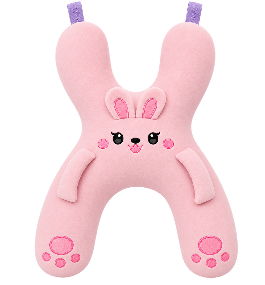 Pink Bunny travel pillow